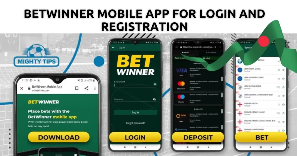 লগইন এবং নিবন্ধনের জন্য Betwinner মোবাইল অ্যাপ